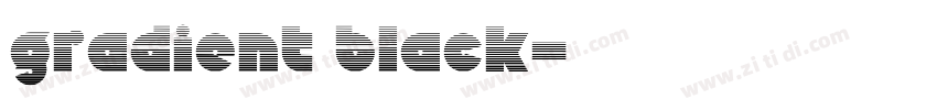 gradient black字体转换